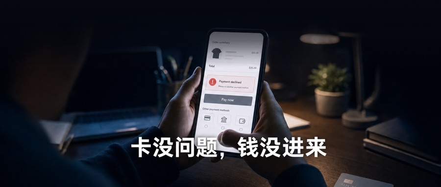 独立站支付方式:跨境刷卡通过率低5-15个点,多加支付按钮只救回9%弃购