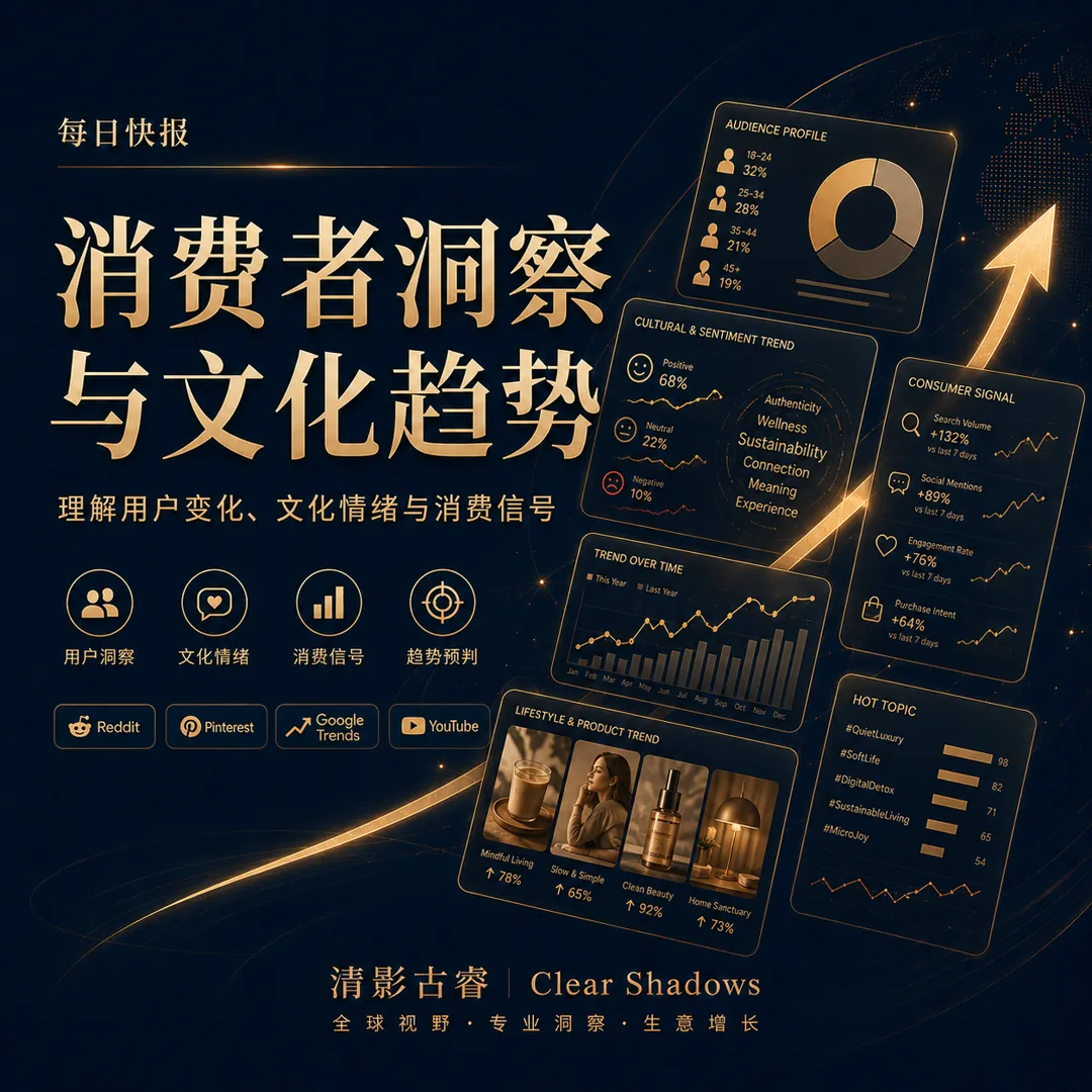 消费者洞察与文化趋势：理解用户变化、文化情绪与消费信号